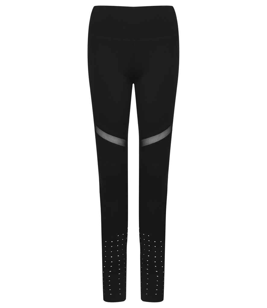 Tombo Ladies Panelled Leggings in Black