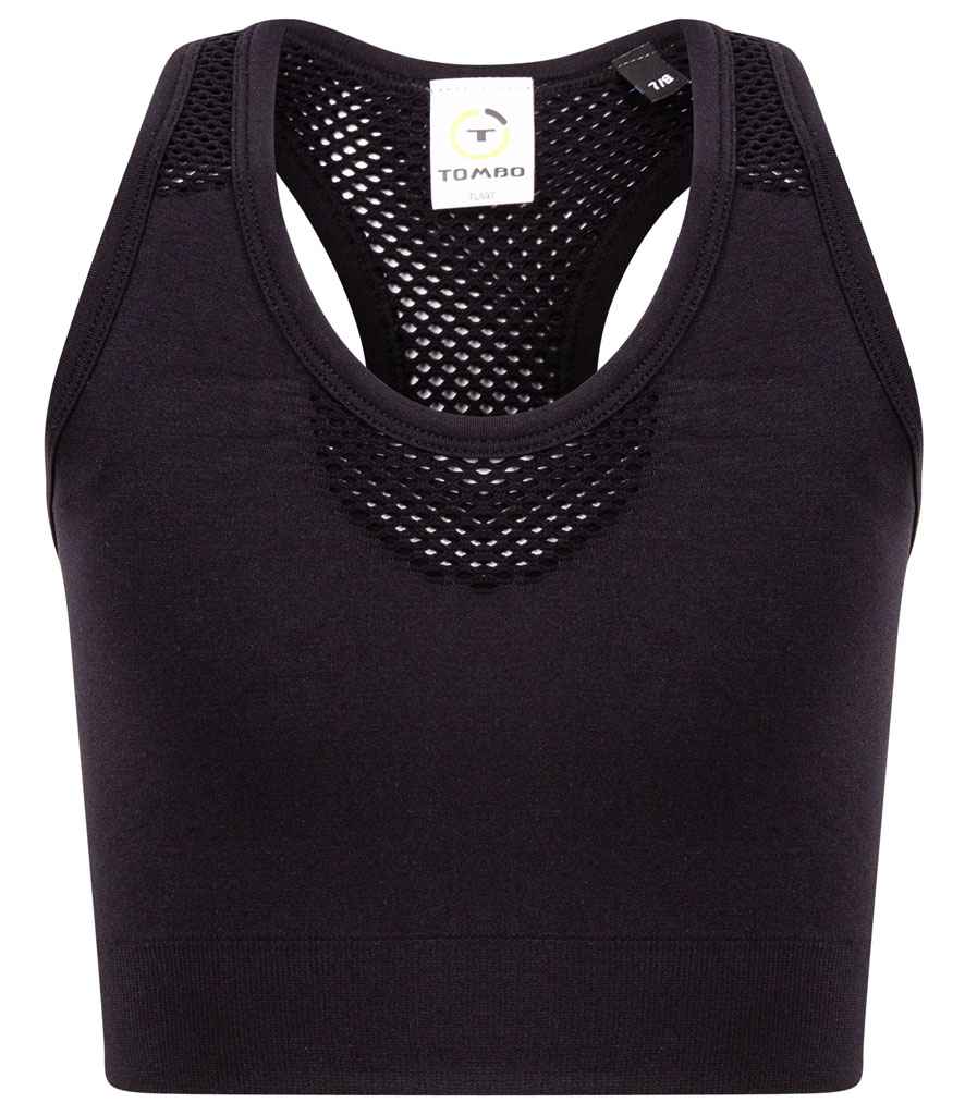 Tombo Kids Seamless Crop Top in Black
