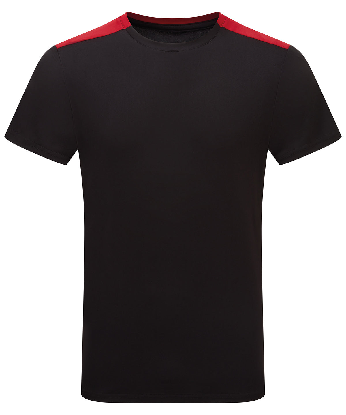 TriDri TriDri® contrast performance t-shirt Black/Fire Red