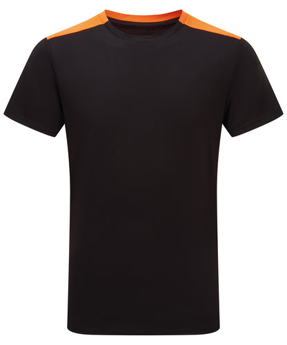 TriDri TriDri® contrast performance t-shirt Black/Orange