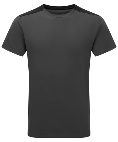 TriDri TriDri® contrast performance t-shirt Charcoal/Black