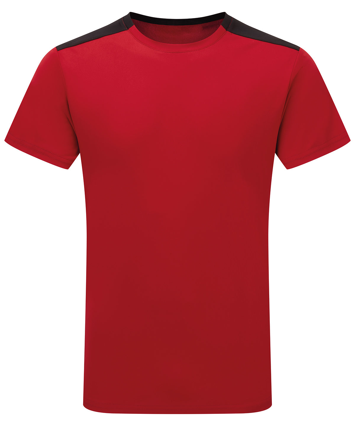 TriDri TriDri® contrast performance t-shirt Fire Red/Black