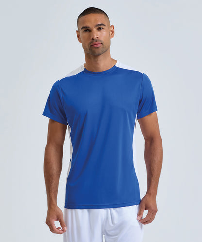 TriDri TriDri® contrast performance t-shirt Black/Fire Red