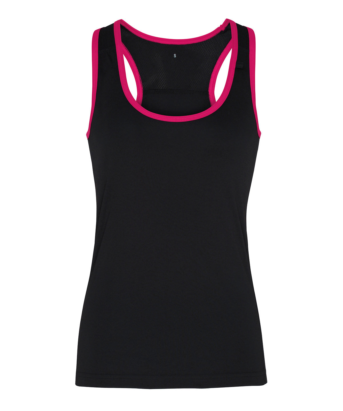 TriDri Women's TriDri® panelled fitness vest Black/Hot Pink