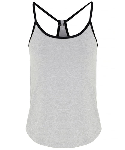TriDri Women's TriDri® yoga vest Silver Melange/Black