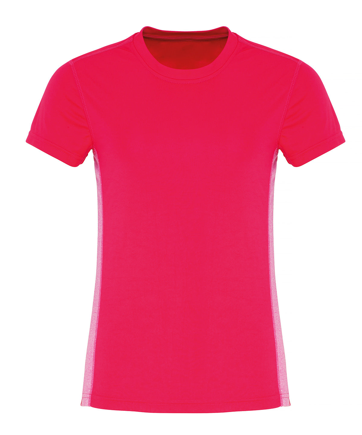 TriDri Women's TriDri® contrast panel performance t-shirt Charcoal/Black Melange
