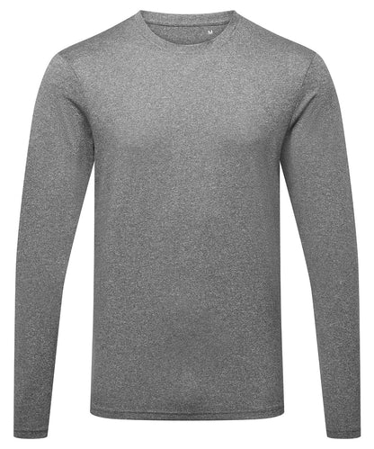 TriDri Men's TriDri® long sleeve performance t-shirt Black Melange