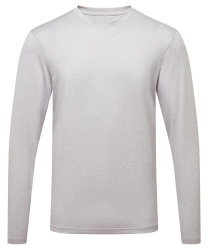 TriDri Men's TriDri® long sleeve performance t-shirt Silver Melange