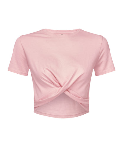 TriDri Women's TriDri® twist crop top Light Pink
