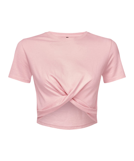 TriDri Women's TriDri® twist crop top Light Pink