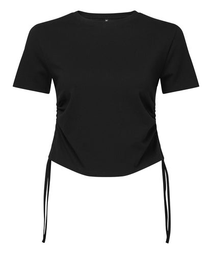 TriDri Women's TriDri® ruched crop top Black