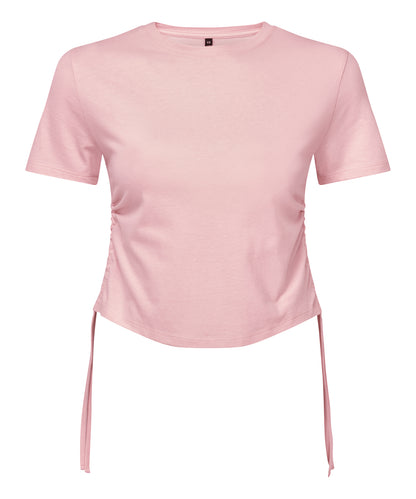 TriDri Women's TriDri® ruched crop top Light Pink
