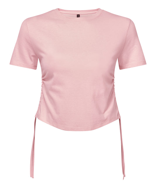 TriDri Women's TriDri® ruched crop top Light Pink