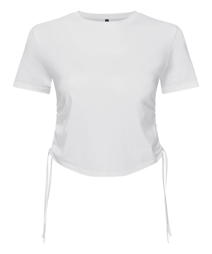 TriDri Women's TriDri® ruched crop top White