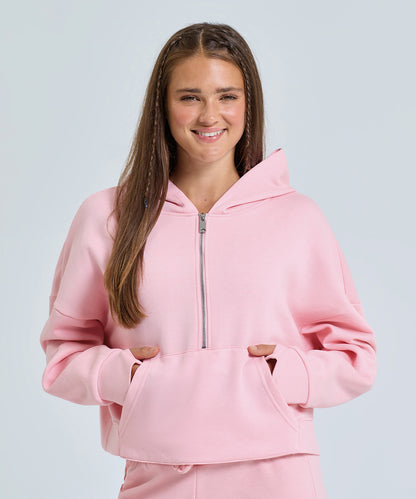 TriDri Women's TriDri® half zip hoodie Black