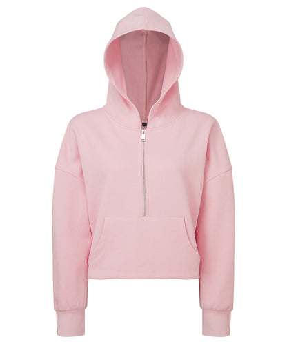 TriDri Women's TriDri® half zip hoodie Light Pink