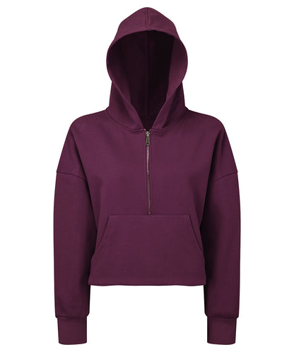 TriDri Women's TriDri® half zip hoodie Mulberry
