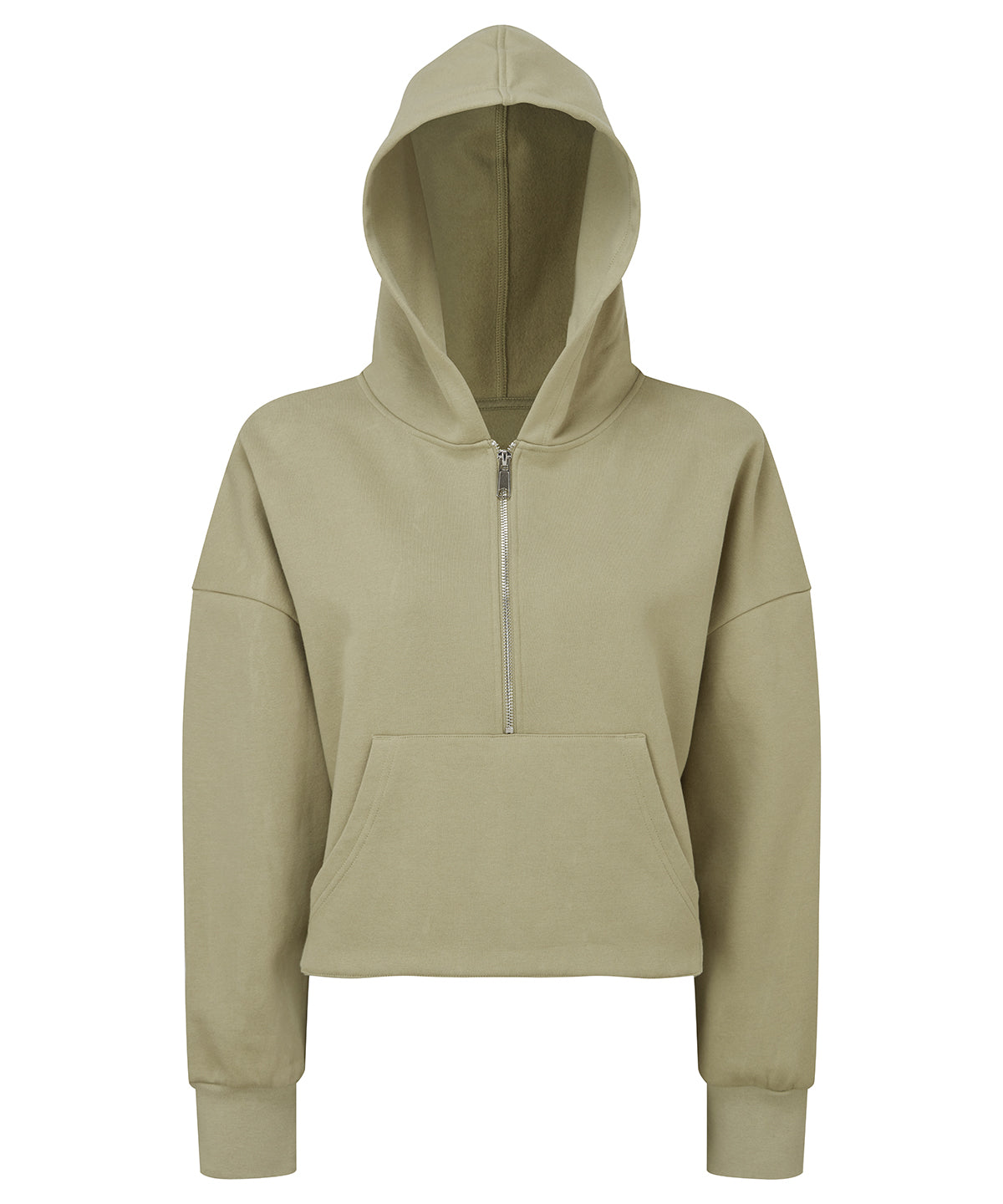 TriDri Women's TriDri® half zip hoodie Sage Green
