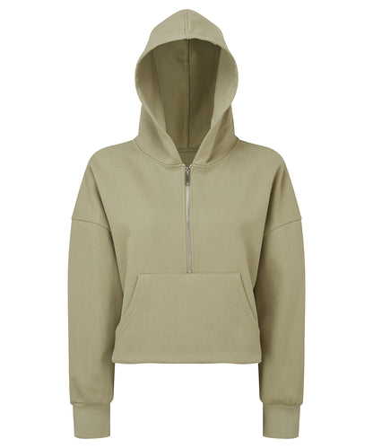 TriDri Women's TriDri® half zip hoodie Sage Green