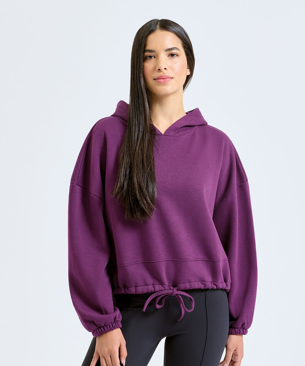 TriDri Women's TriDri® cropped oversize hoodie Black