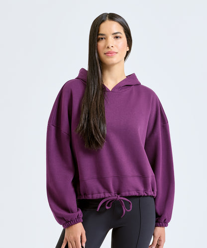 TriDri Women's TriDri® cropped oversize hoodie Black