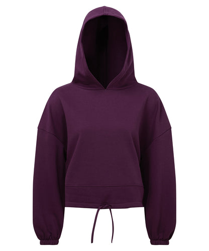 TriDri Women's TriDri® cropped oversize hoodie Mulberry
