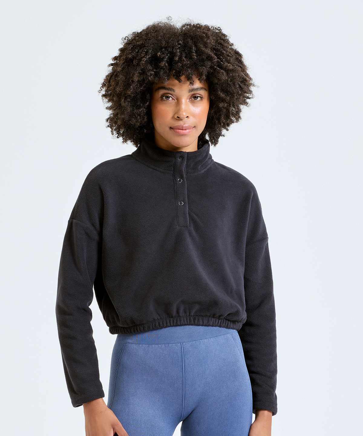 TriDri Women's TriDri® cropped fleece Black