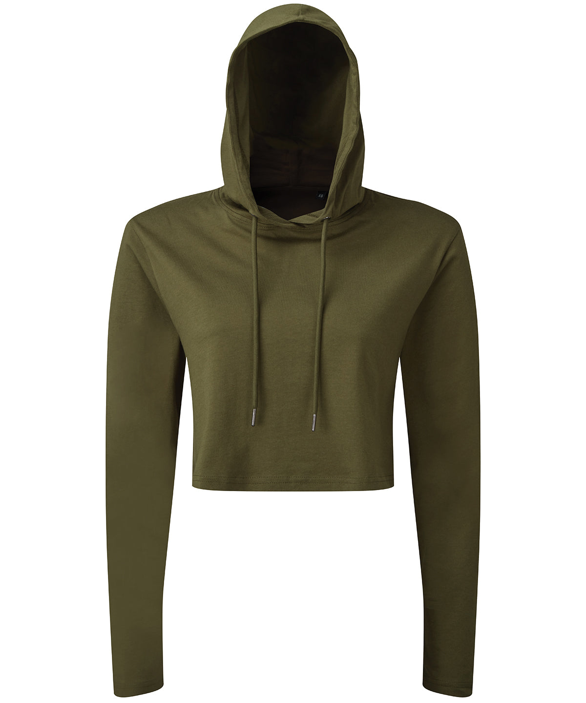 TriDri Women's TriDri® cropped hooded long sleeve t-shirt Olive
