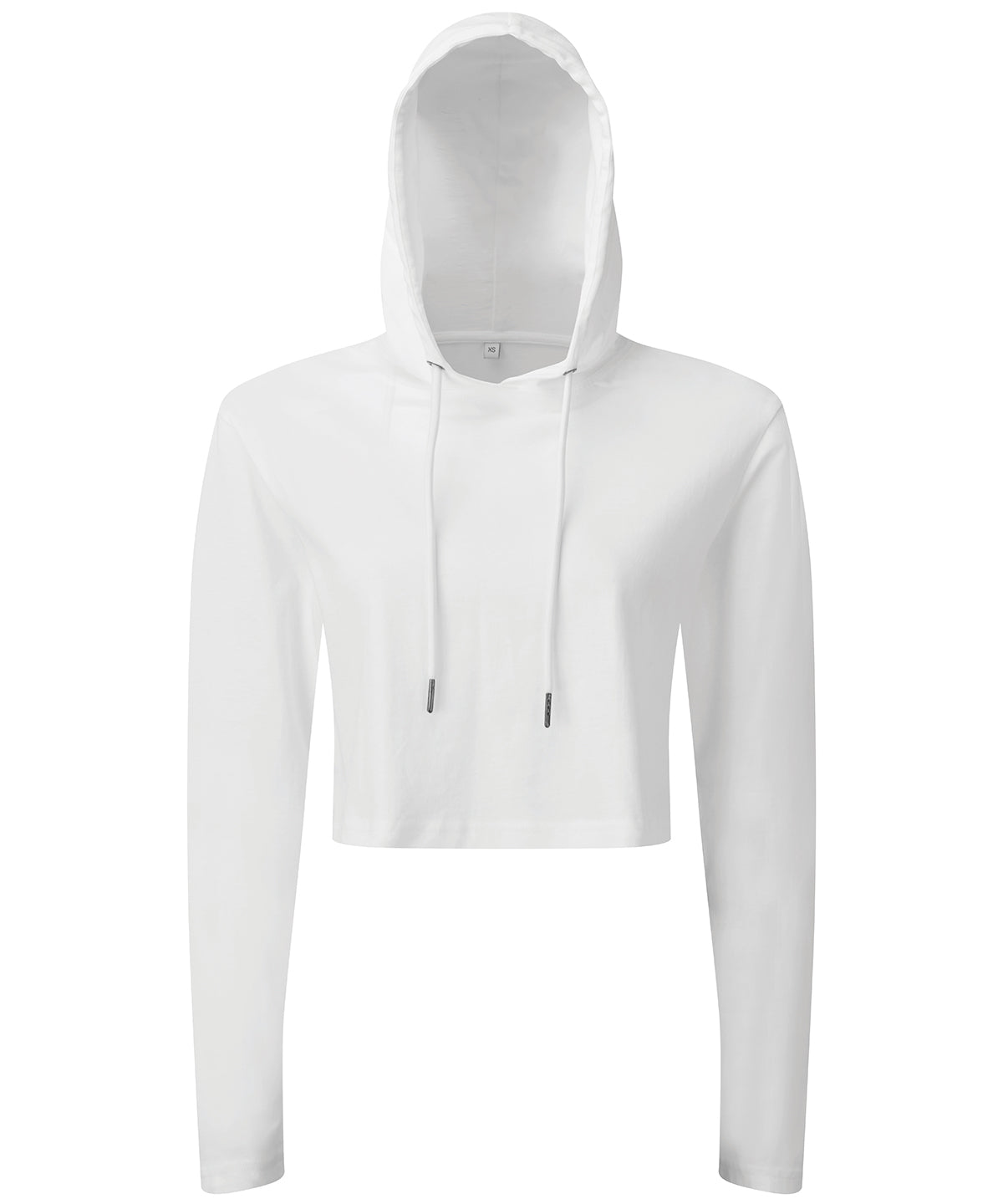 TriDri Women's TriDri® cropped hooded long sleeve t-shirt White