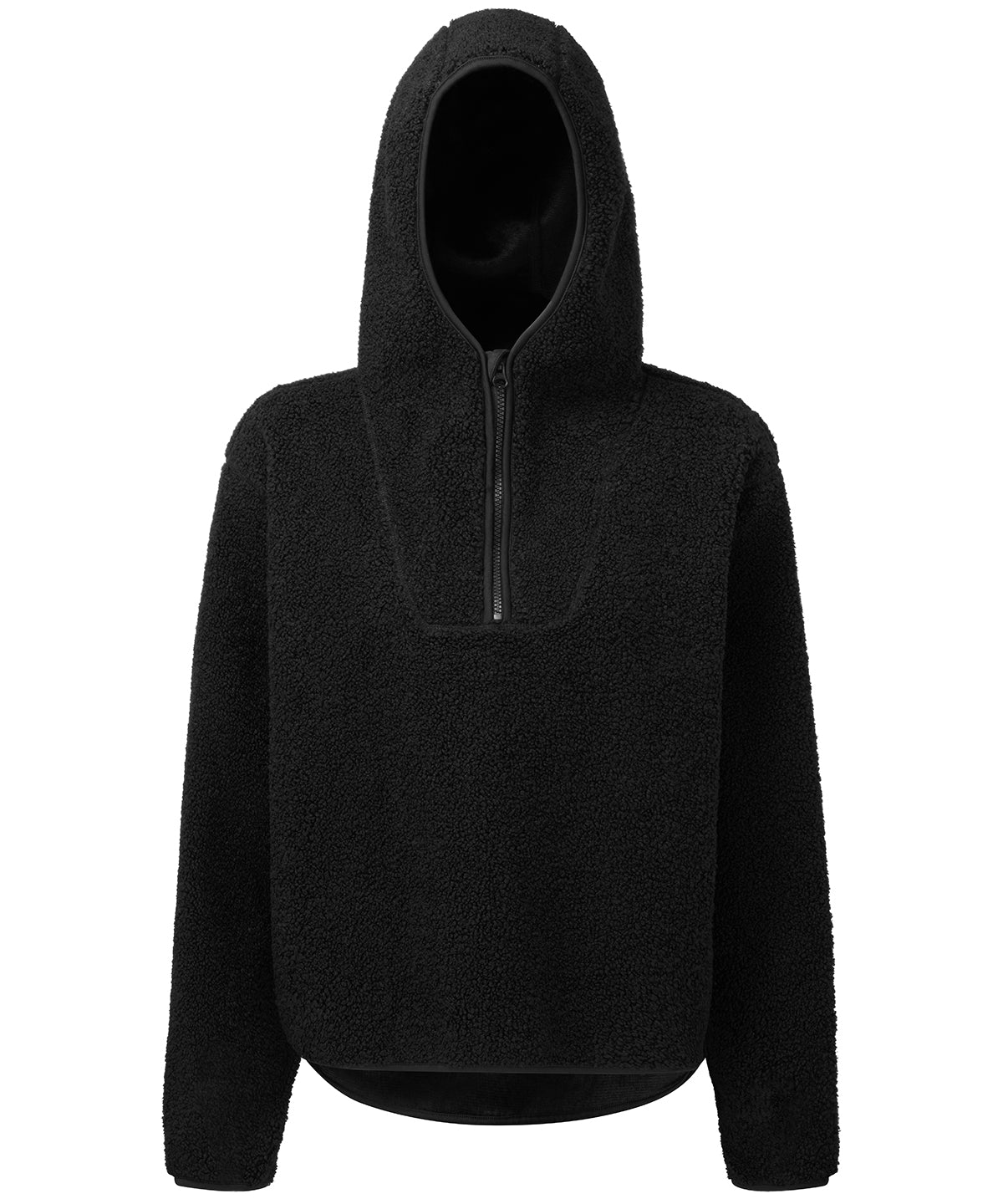 TriDri Women's TriDri® sherpa ¼ zip hoodie Black