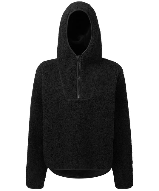 TriDri Women's TriDri® sherpa ¼ zip hoodie Black