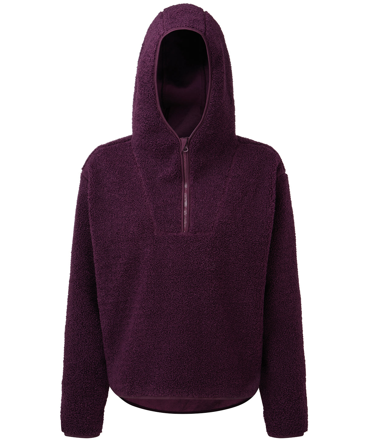 TriDri Women's TriDri® sherpa ¼ zip hoodie Mulberry
