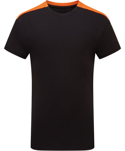 TriDri Kids TriDri® contrast performance t-shirt Black/Orange