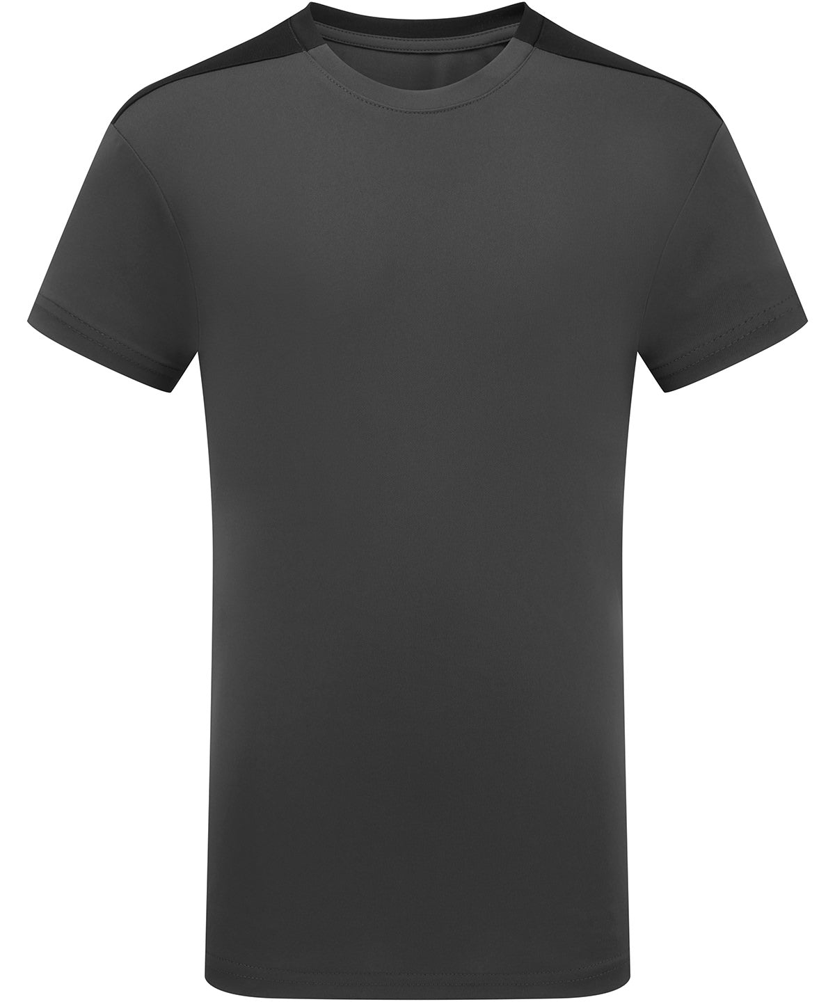 TriDri Kids TriDri® contrast performance t-shirt Charcoal/Black