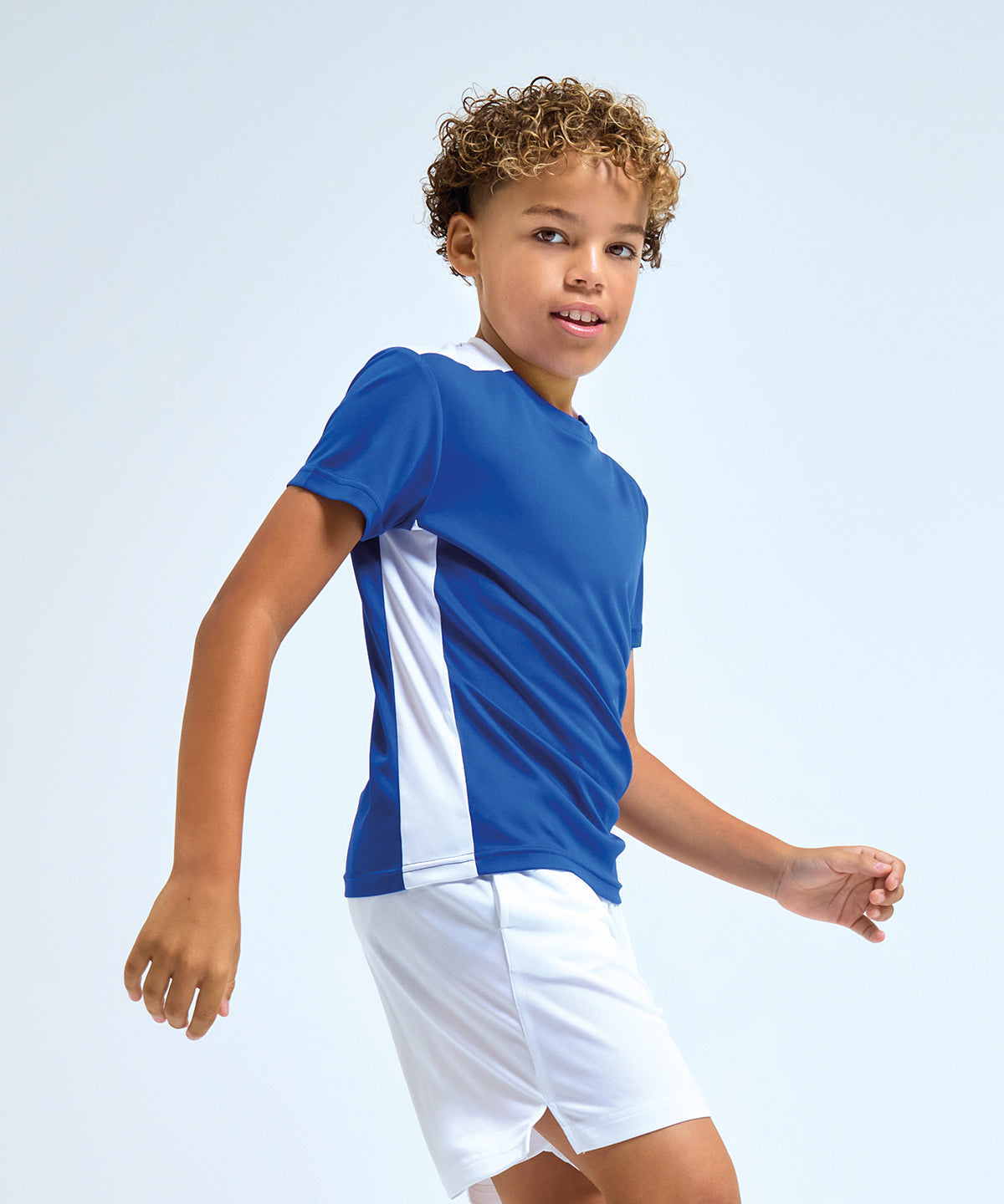 TriDri Kids TriDri® contrast performance t-shirt Black/Fire Red