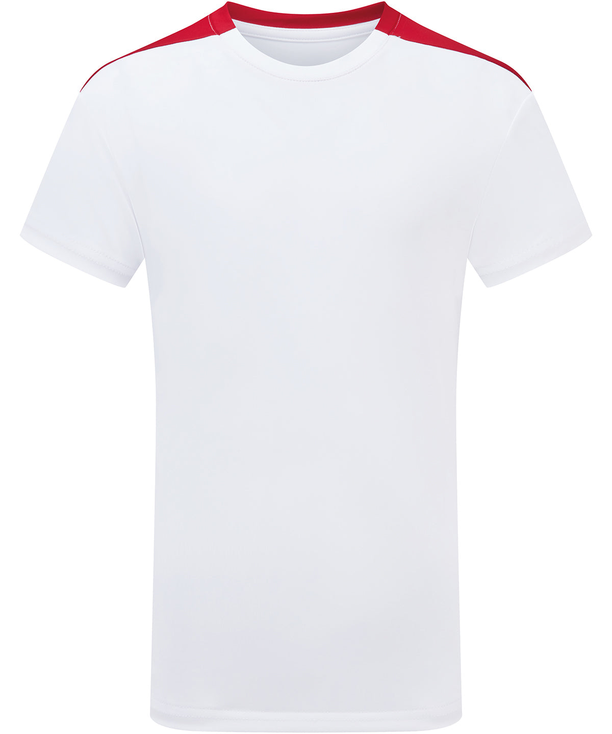 TriDri Kids TriDri® contrast performance t-shirt White/Fire Red