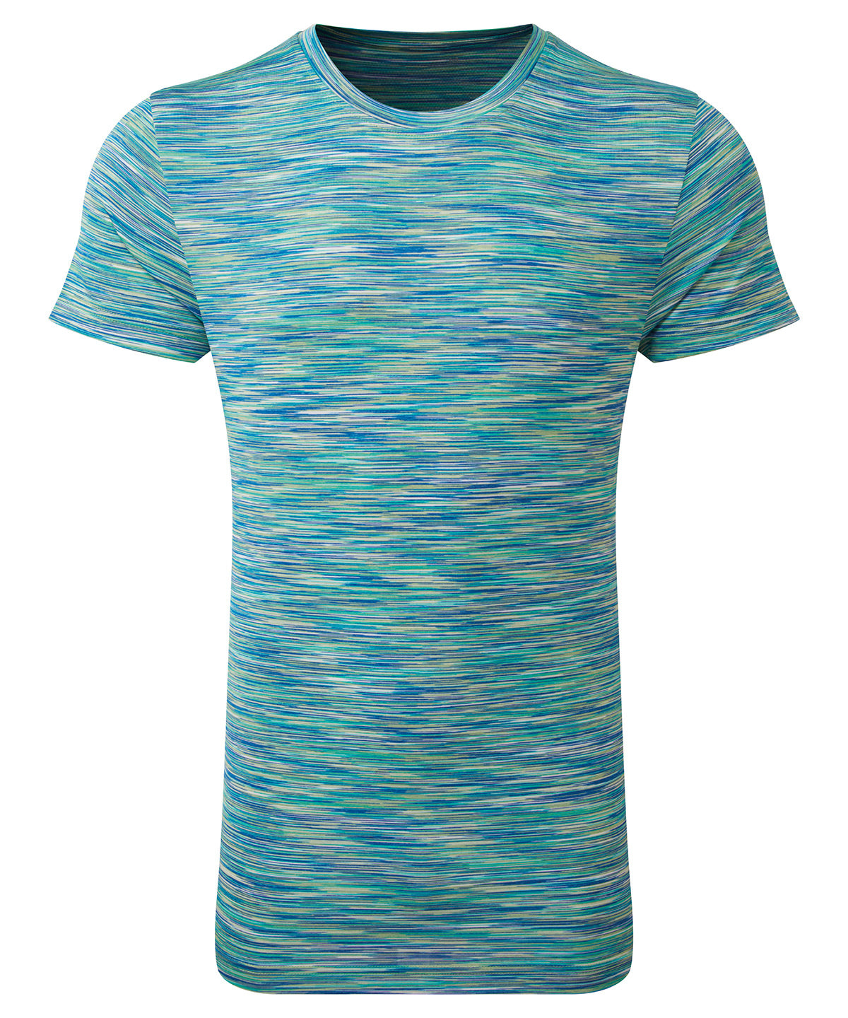 TriDri Tridri® space dye performance t-shirt Green/Blue