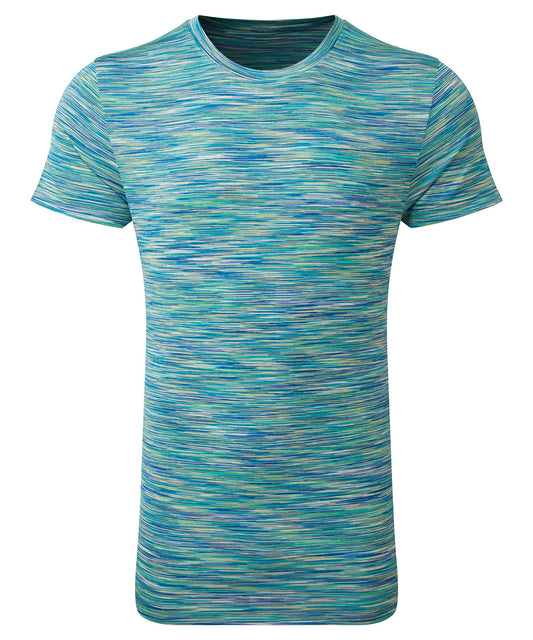 TriDri Tridri® space dye performance t-shirt Green/Blue
