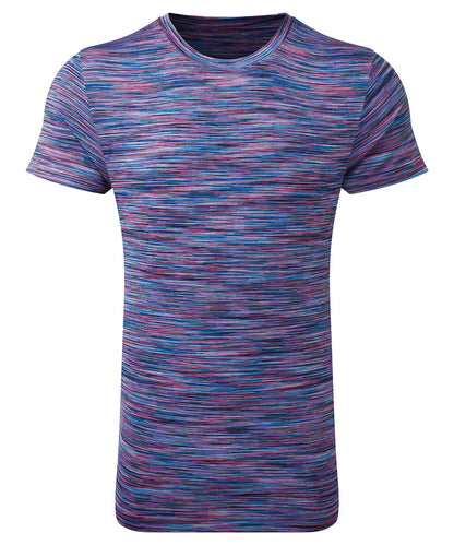 TriDri Tridri® space dye performance t-shirt Pink/Blue