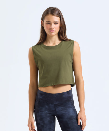 TriDri Women's TriDri® organic crop tank Black