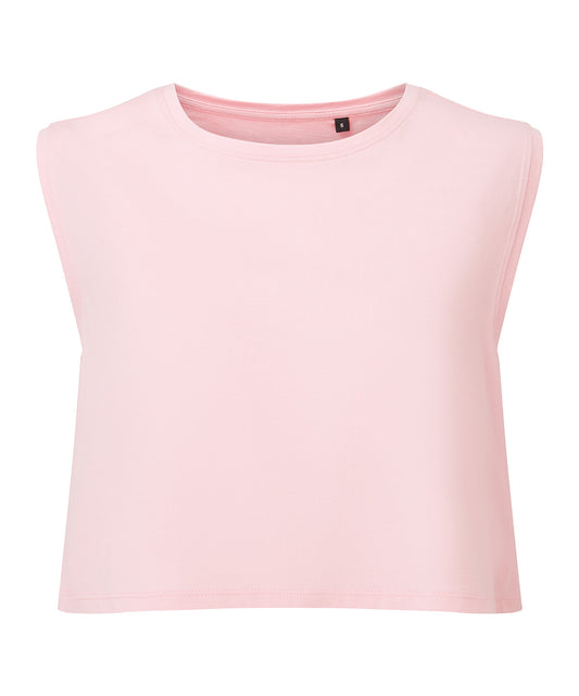 TriDri Women's TriDri® organic crop tank Light Pink