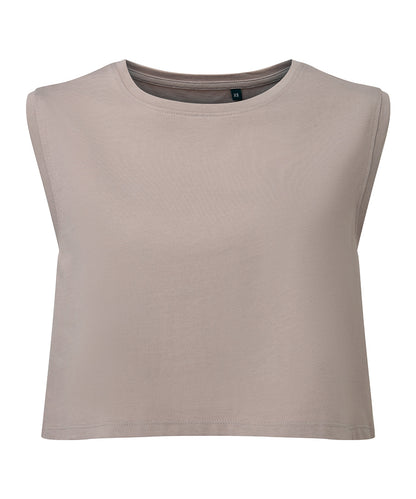 TriDri Women's TriDri® organic crop tank Stone