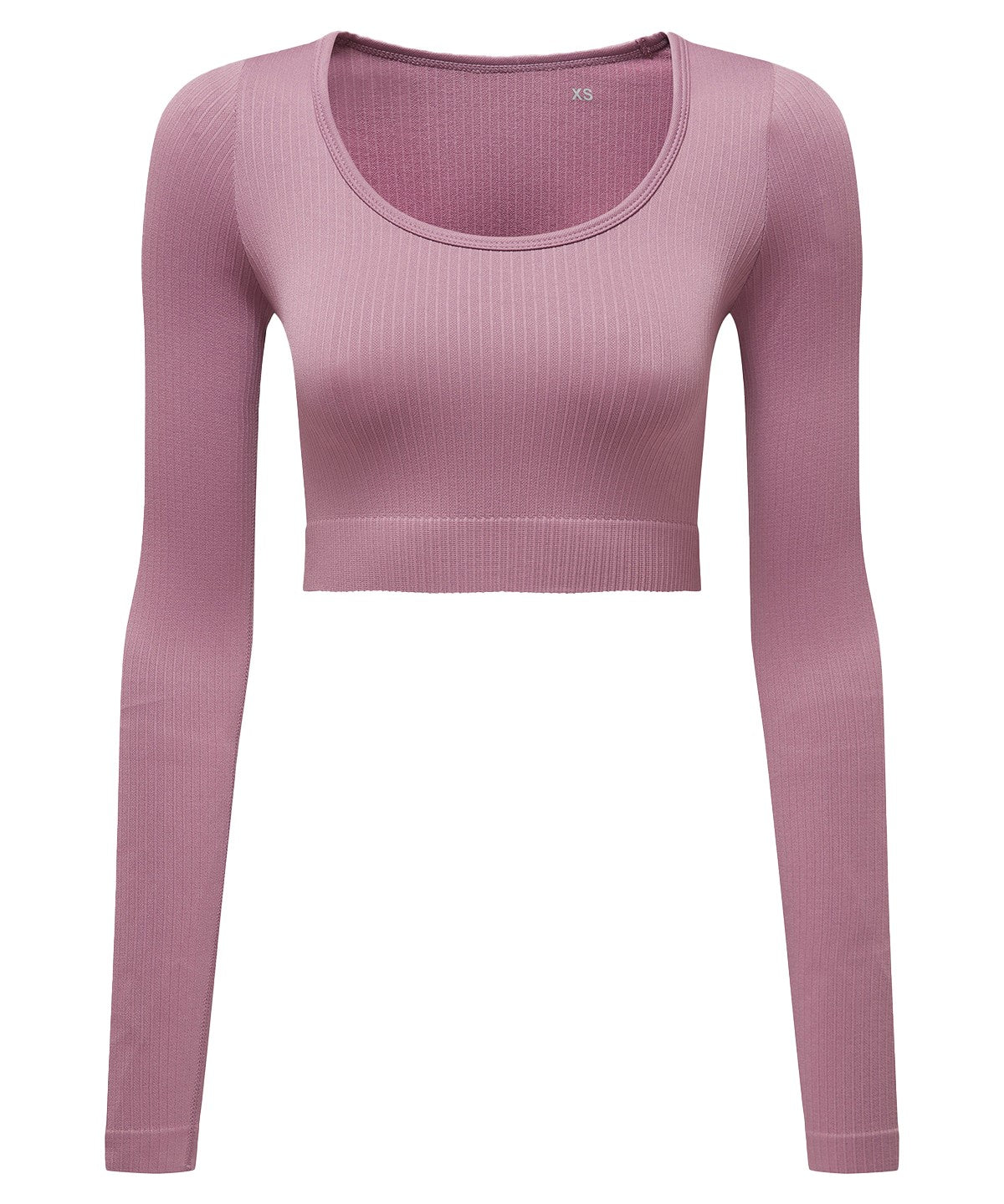TriDri Women's TriDri® ribbed seamless 3D fit" crop top" Mauve
