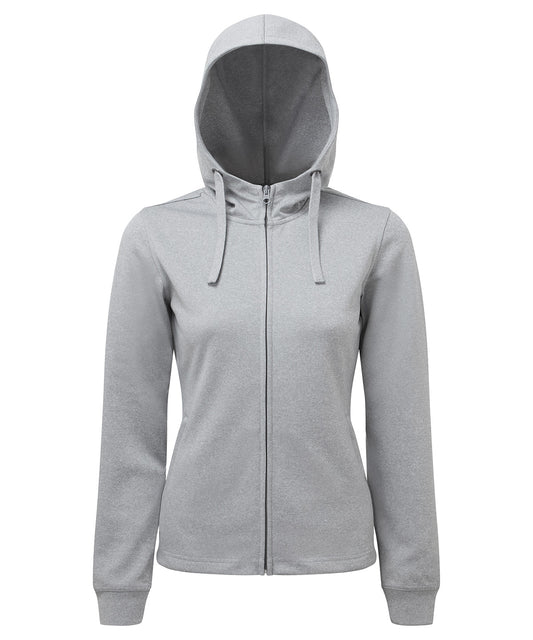 TriDri Women's TriDri® spun dyed full-zip hoodie Grey Melange