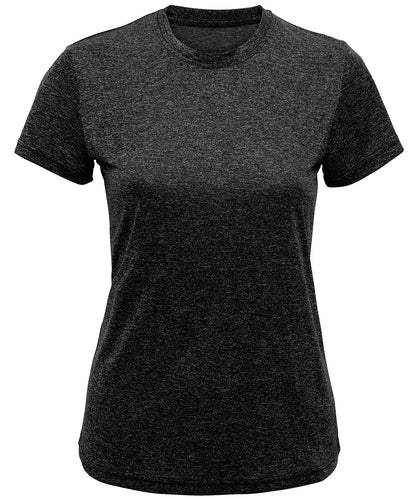 TriDri Women's TriDri® recycled performance t-shirt Black Melange