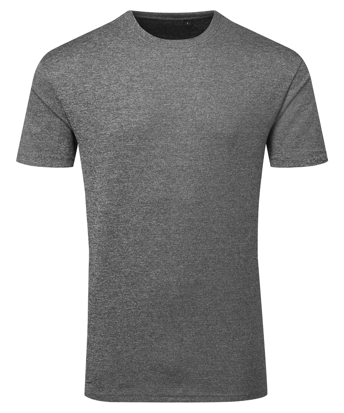 TriDri Tridri® ion-charge recycled textured tee Black Melange