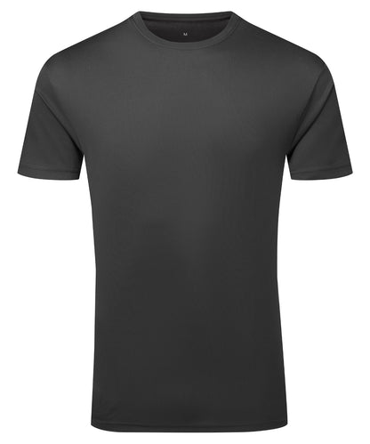 TriDri Tridri® ion-charge recycled textured tee Charcoal