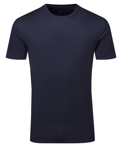 TriDri Tridri® ion-charge recycled textured tee French Navy