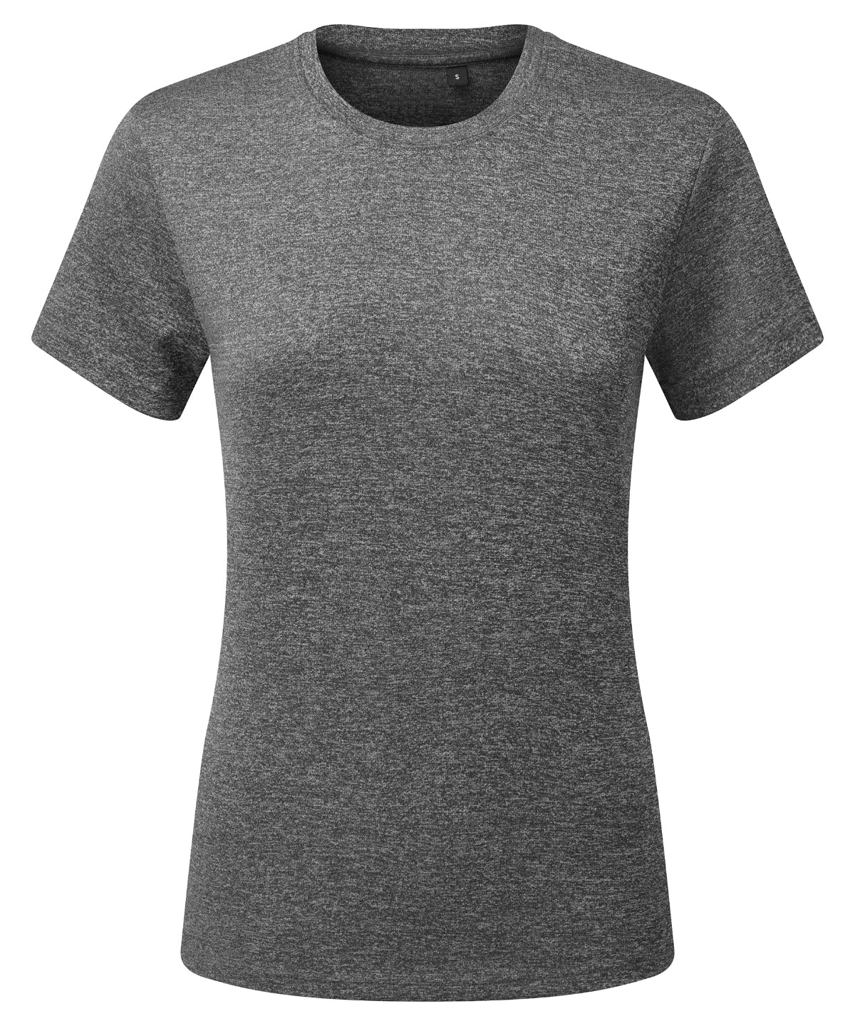 TriDri Women’s TriDri® ion-charge recycled textured tee Black Melange