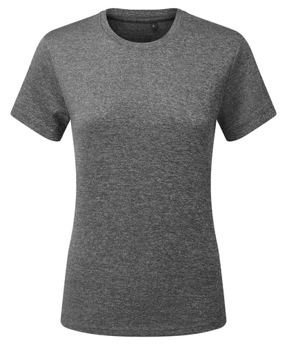 TriDri Women’s TriDri® ion-charge recycled textured tee Black Melange